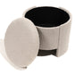 Caldera S Storage Pouf Grey – H31 × Ø36 cm