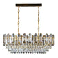 Pendant lamp Yarandilla 10, H32-90cm, 80x35cm, E14, 10x40W(MAX)