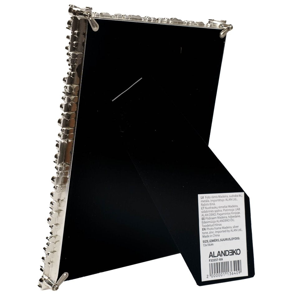 Photo frame Madeira, silver color, metal, 13x18cm