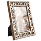 Photo frame Palazzo, silver/brown colors, 10x15cm