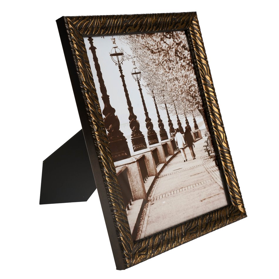 Photo frame Patti, brown/gold colors, 20x25cm