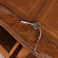 Burr Walnut Kidney Pedestal Desk with Leather Writing Surface