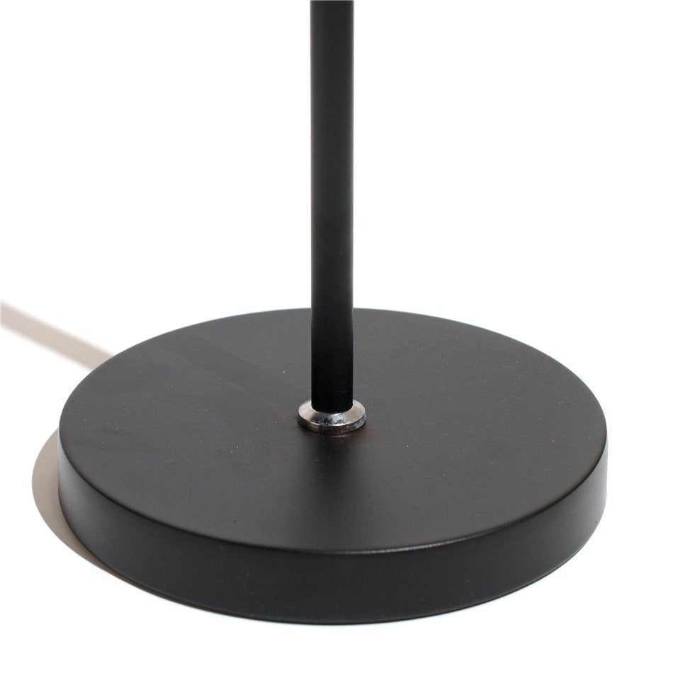 Floor lamp Monor, black, H145x20x4.7cm, LED 7W, 3000K, 590lm