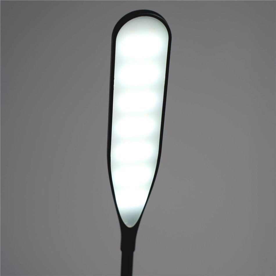 Floor lamp Monor, black, H145x20x4.7cm, LED 7W, 3000K, 590lm
