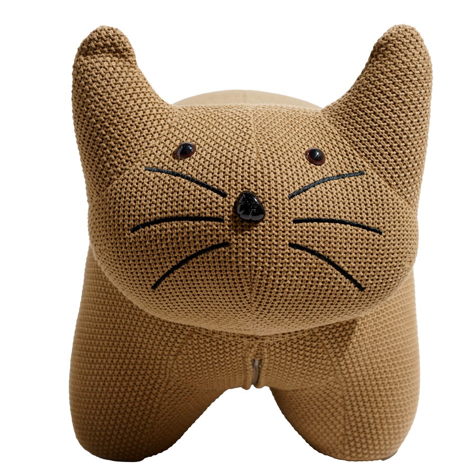 Kids bench Cat, coffee color, H51x67x38cm, seat height 38cm