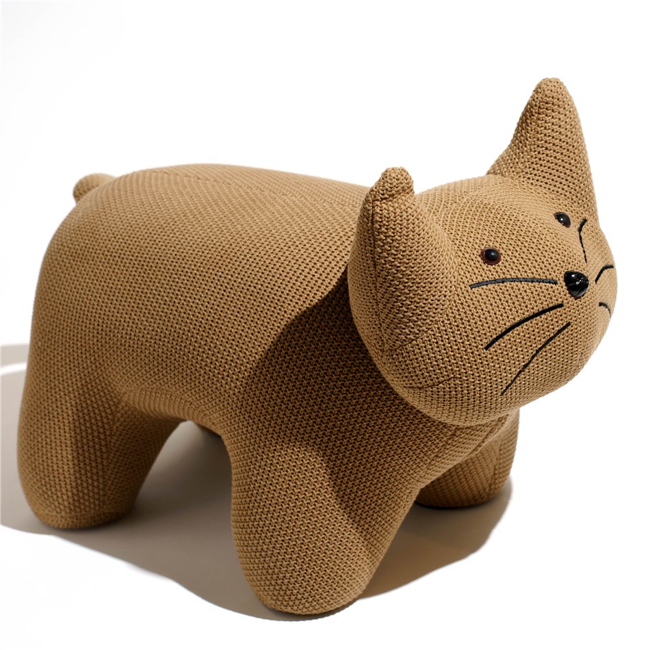 Kids bench Cat, coffee color, H51x67x38cm, seat height 38cm