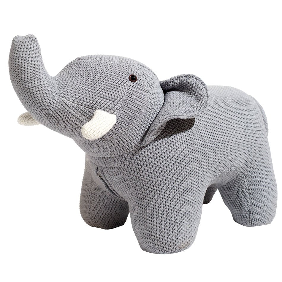 Kids bench Elephant, grey, H47x80x39cm, seat height 39cm