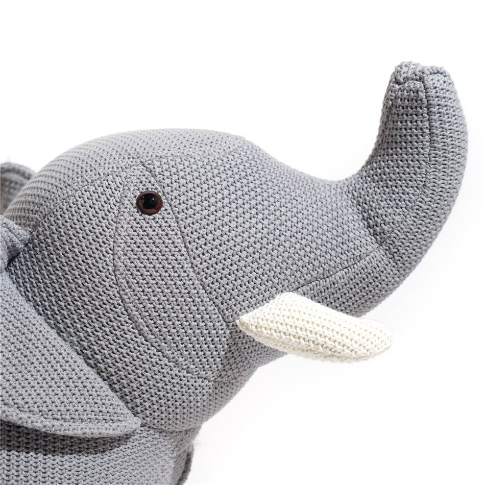 Kids bench Elephant, grey, H47x80x39cm, seat height 39cm
