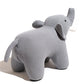 Kids bench Elephant, grey, H47x80x39cm, seat height 39cm