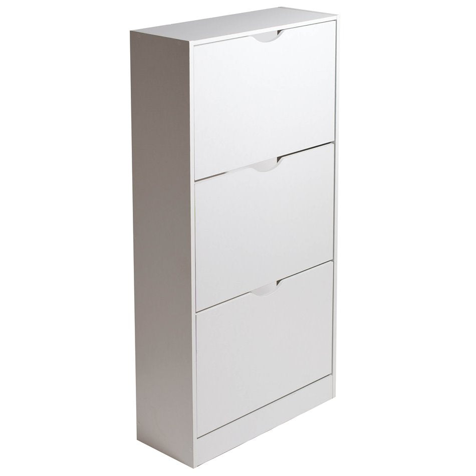 Shoe cabinet Chaus, white, H119.5x60x23cm