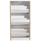 Shoe cabinet Chaus, white, H119.5x60x23cm