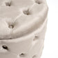 Mainburg A Storage Pouf Taupe Velvet – H43 × Ø43 cm