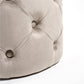 Mainburg A Storage Pouf Taupe Velvet – H43 × Ø43 cm