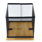 Mayaj Bamboo-Metal Pen Pot – 10 × 10 × 10 cm