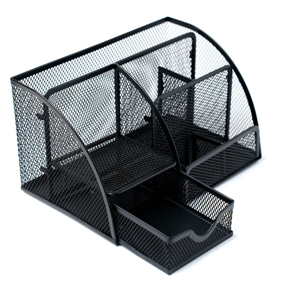 Mayaj Pen Pot Black – H22 × W14 × D13 cm
