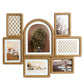 Wall photo frame Felisa for 7 photos, wood/MDF, H46.6x57.2x1.8cm