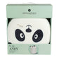 Panda White-Black Storage Pouf – H36 × Ø30 cm