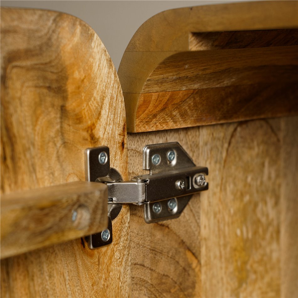 Sideboard Drone Compact, mango wood/MDF, brown, H75x81x38cm