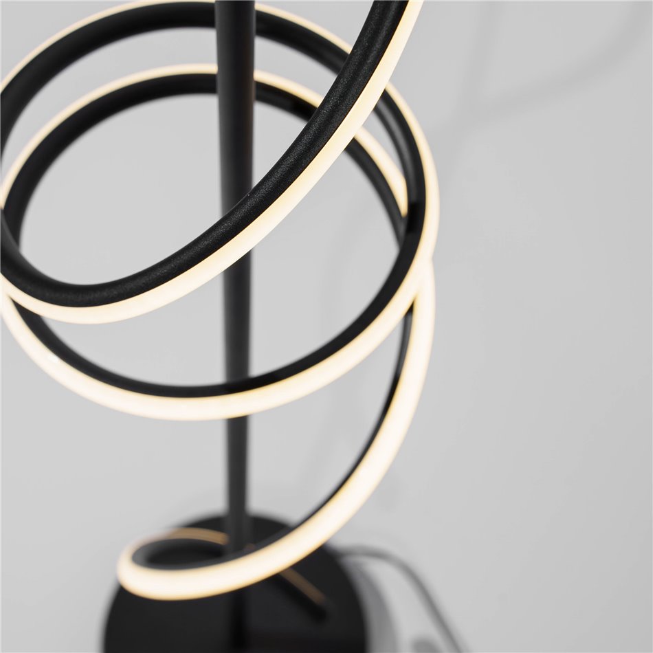 Floor lamp Moden1A, black, H123cm, D20cm, LED 24W, 3000K, 1320lm
