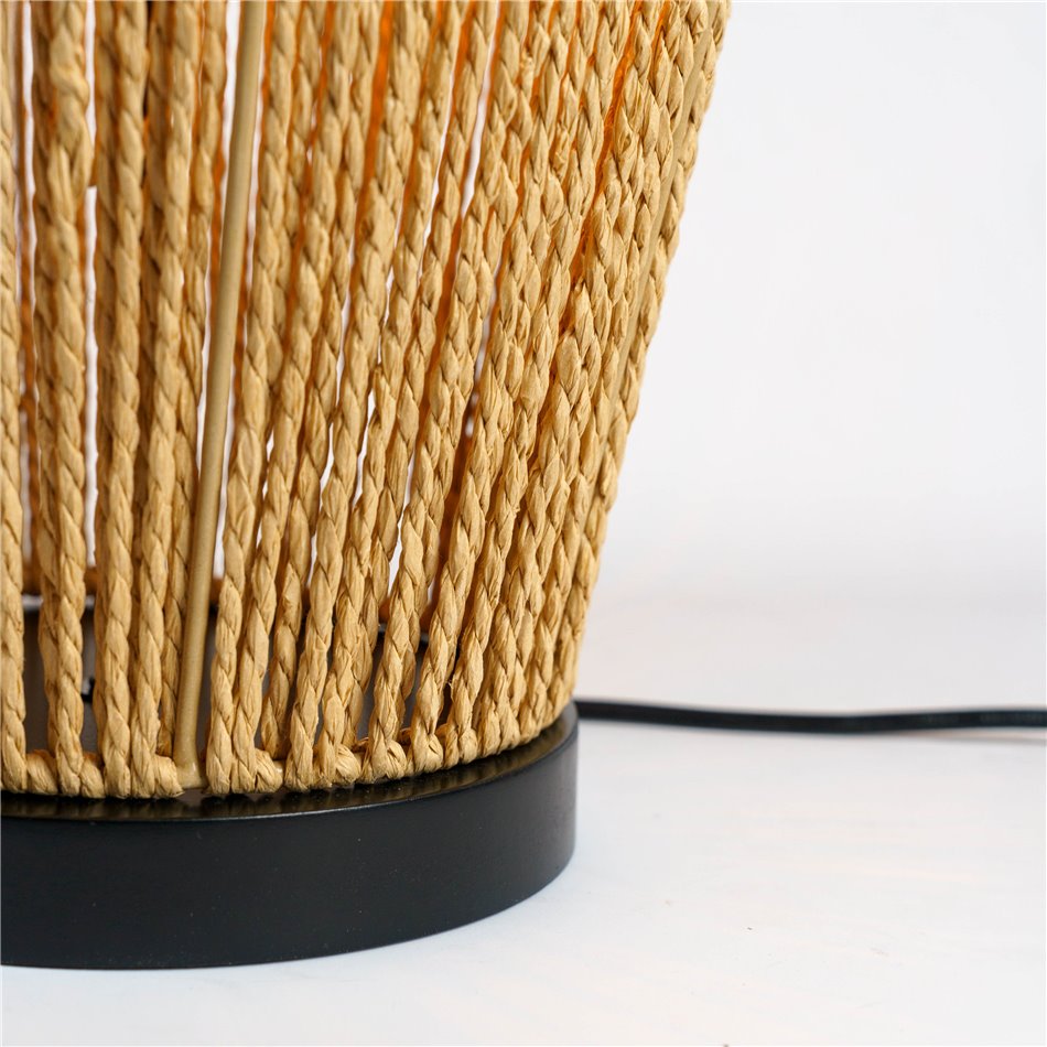 Floor lamp Aissa, beige, H83cm D30cm, E27 40W(MAX)