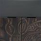 Sideboard Craft 3 Door, mango wood/MDF/metal, black, H75x160x38cm