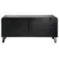 Sideboard Craft 3 Door, mango wood/MDF/metal, black, H75x160x38cm