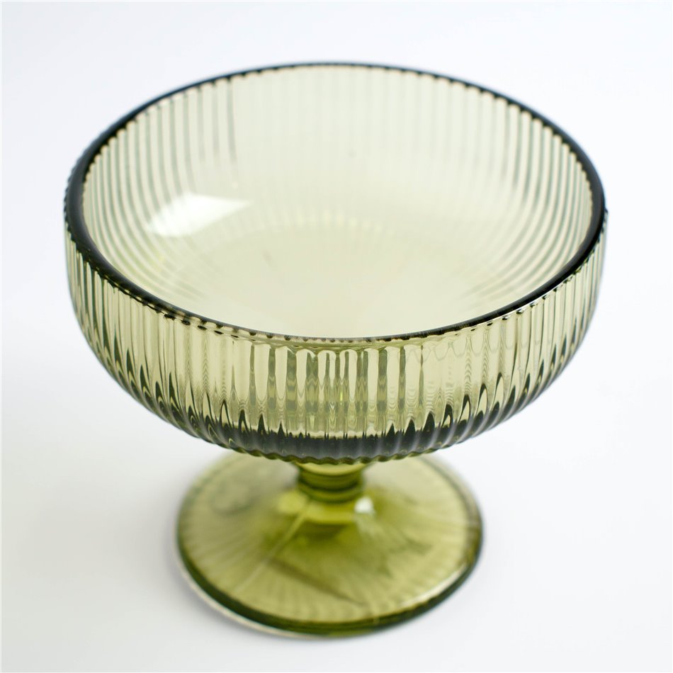 Bowl Rigano, green, 300ml, H10cm, D12cm