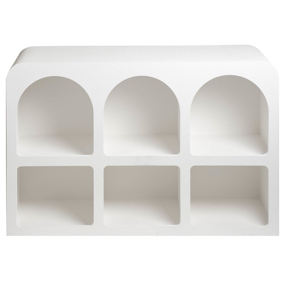 Shelf Soleya 6, white, H71.5x110x35cm
