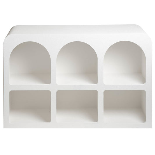 Shelf Soleya 6, white, H71.5x110x35cm