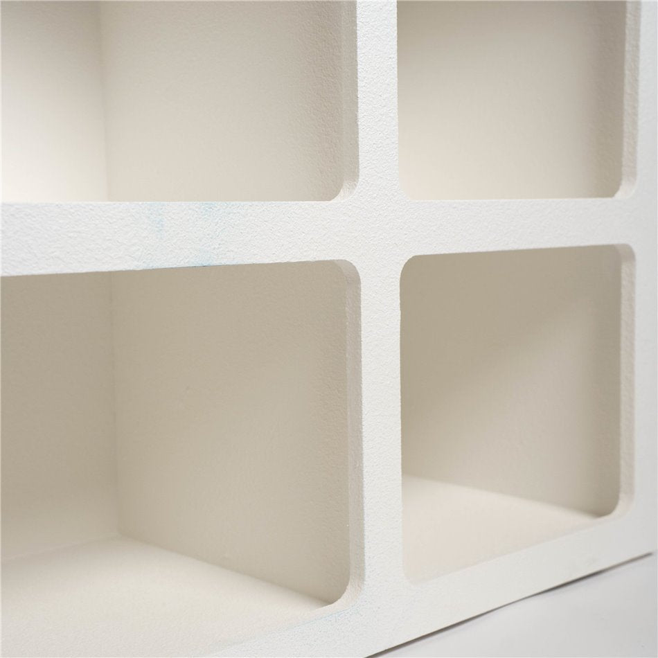 Shelf Soleya 6, white, H71.5x110x35cm