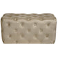 Taupe Velvet Lailly Rectangular Storage Stool – Elegant Accent Ottoman