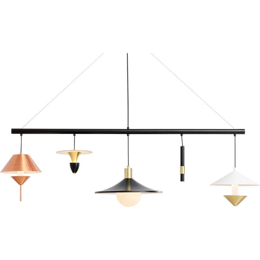 Pendant lamp Cappelli, H100-150x155x35cm, G9x5 3W(MAX)