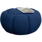 Swivel armchair Peppo Bloom, dark blue, rotatable 360 degrees, H37xD76cm