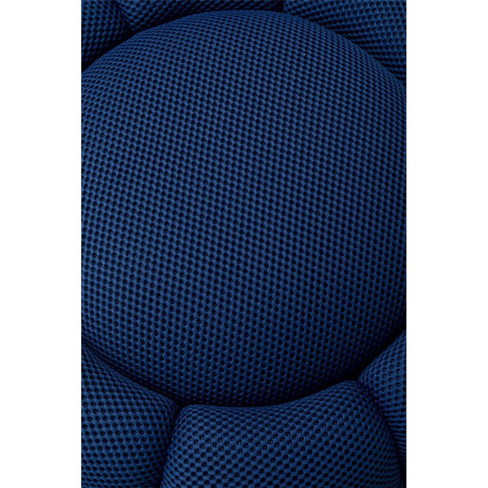Swivel armchair Peppo Bloom, dark blue, rotatable 360 degrees, H37xD76cm