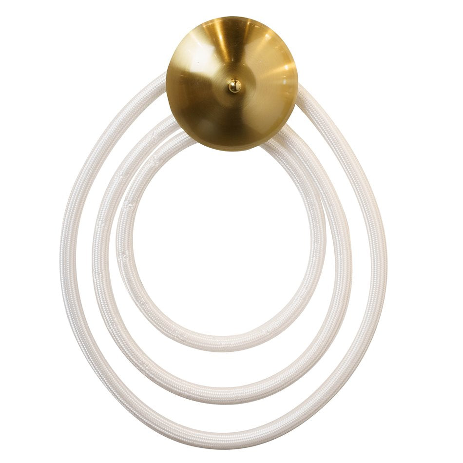 Wall lamp Modena BR round, brass, H45x31x11cm, LED 20W, 3000K, 1100lm