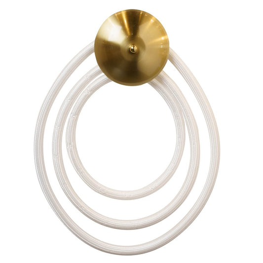 Wall lamp Modena BR round, brass, H45x31x11cm, LED 20W, 3000K, 1100lm