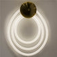 Wall lamp Modena BR round, brass, H45x31x11cm, LED 20W, 3000K, 1100lm