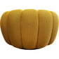 Swivel armchair Peppo Bloom, yellow, rotatable 360 degrees, H66xD94cm, seat height 40cm
