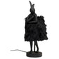 Table lamp Animal Rabbit Fur, black, H50x20x18cm, E14 5W