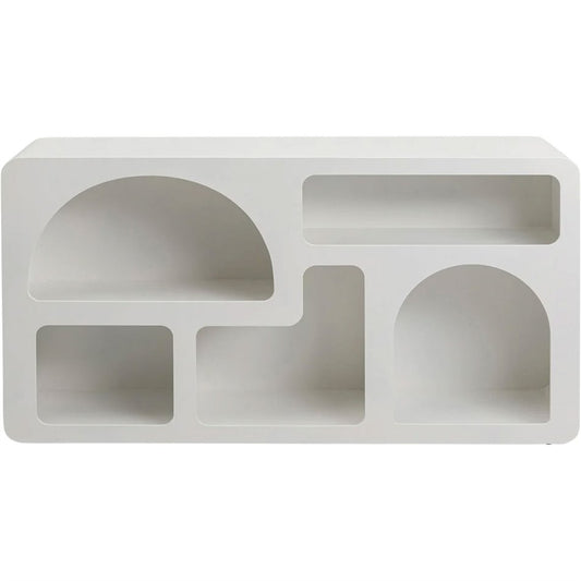 Shelf Paco, white, H75x140x32cm
