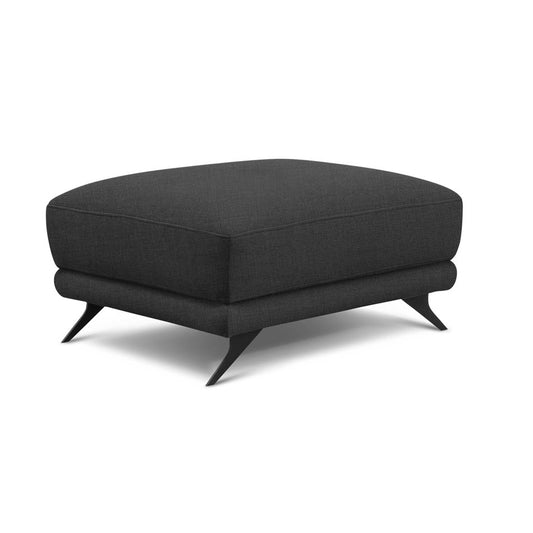 Dark Grey Vero 5 Pouf – Stylish Sculpted Accent Ottoman