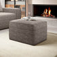 Beige Marte 20 Pouf – Large Accent Ottoman