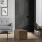 Brown Monolith 09 Velvet Mini Pouf – Compact Cube Accent Ottoman