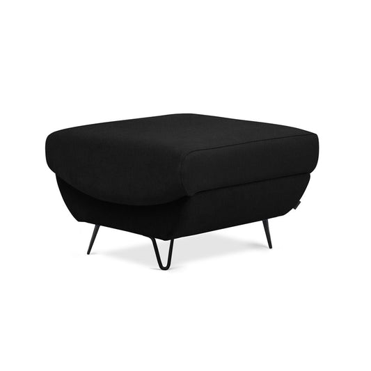 Black Flores 10 Pouf – Sleek Cube Accent Ottoman