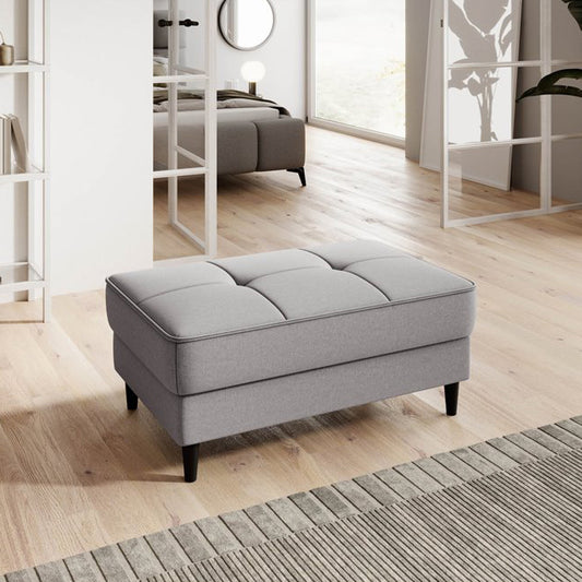 Grey Gojo 4 Storage Pouf – Spacious Accent Ottoman
