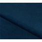 Dark Blue Velvet Lukso 40 Pouf – Modern Compact Accent Ottoman