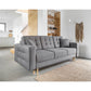 Scandinavian Sofa Bed with Sleeping Function and Storage, Fabric Upholstery, Dark Grey – Elsgard