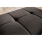 Dark Brown Nube 22 Velvet Storage Pouf – Spacious Accent Ottoman