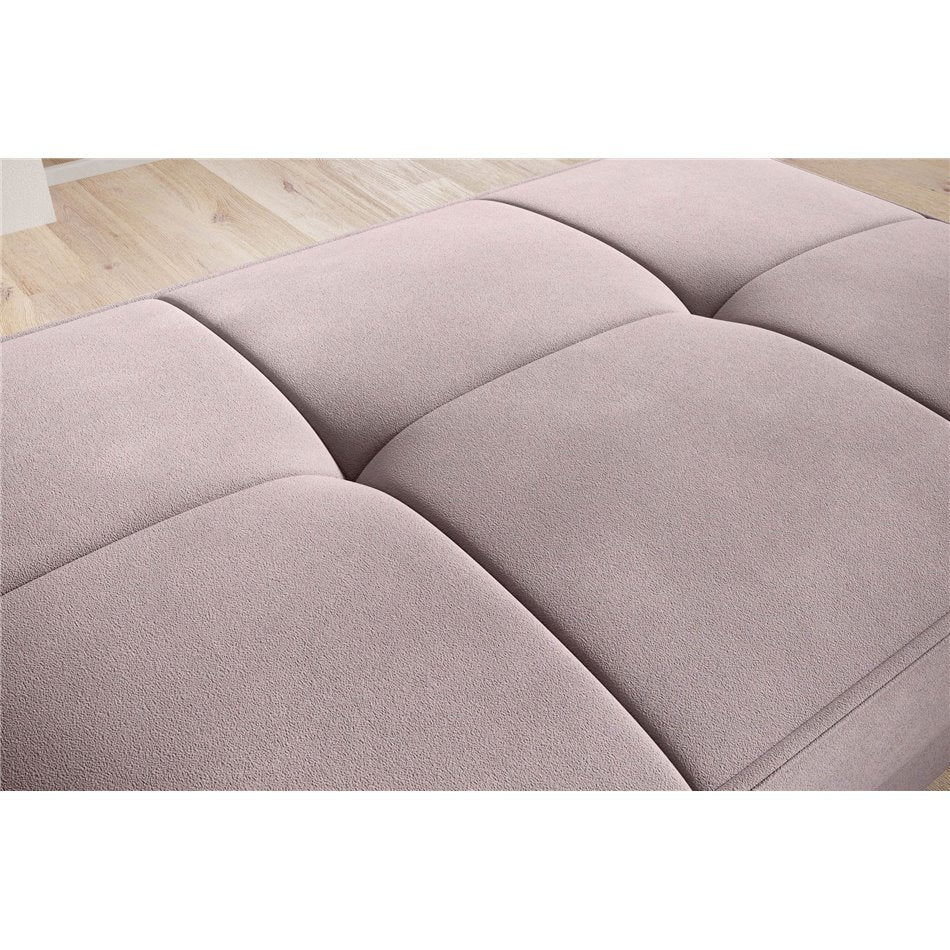 Salmon Velvet Loco 24 Storage Pouf – Spacious Accent Ottoman