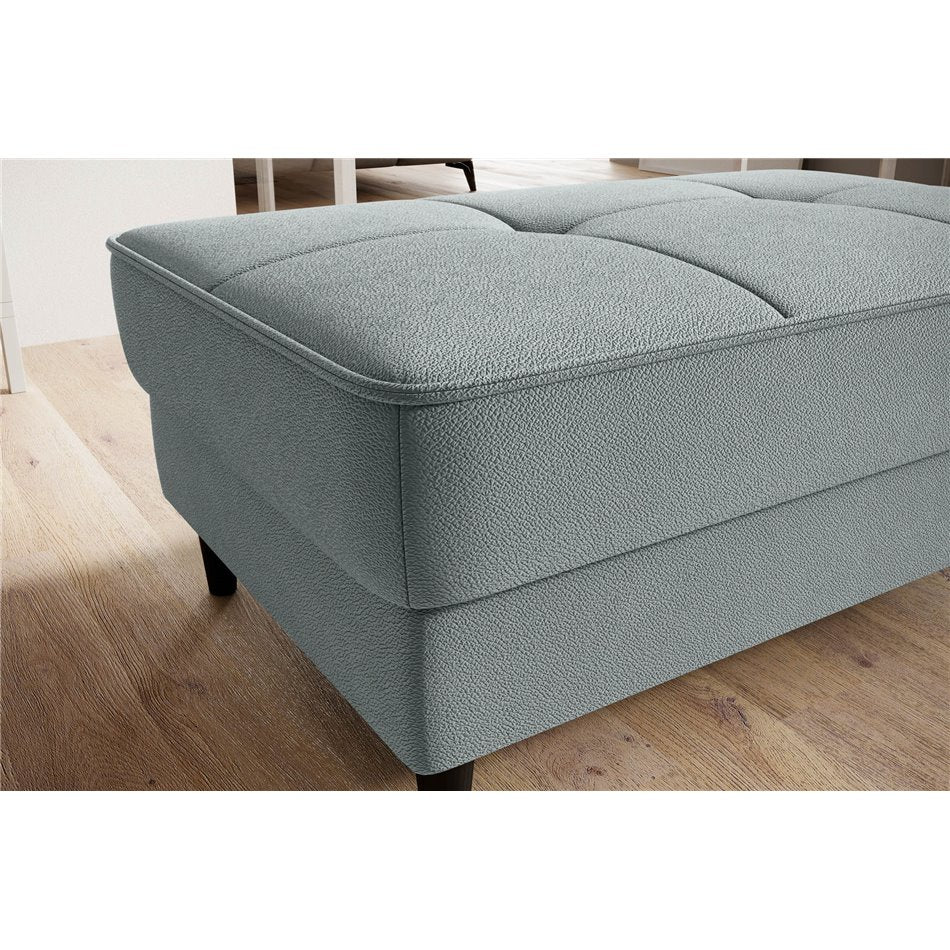 Elbellis Savoi Pouf with Storage Blue – H42 × W62 × L97 cm